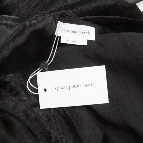 Lovers + Friends Heartbreaker Black Organza Halter Neck Mini Dress - XS - Picture 13 of 13